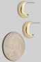 Crescent Shape Post Earrings