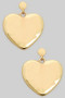 Dangling Heart Drop Earrings
