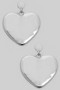 Dangling Heart Drop Earrings