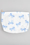 Bow Print Corduroy Makeup Pouch