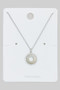 Dainty Sunburst Pendant Necklace