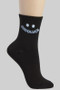 Smiley Face Goodluck Crew Neck Ankle Socks