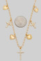 Multi Charms Chain Necklace - #18630