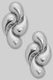 Swirling Teardrop Chunky Earrings