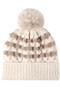 Cozy Striped Pom Pom Beanies 