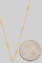 Brass Dainty Cz Pave Clover Charm Necklace 