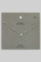 Brass Dainty Cz Pave Clover Charm Necklace 
