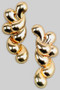 Swirling Teardrop Post Earrings - #KE24898