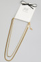 18K Gold Dipped Double Layered Chain Necklace - #KN25088