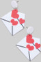 Acrylic Love Letter Drop Earrings