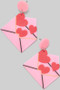 Acrylic Love Letter Drop Earrings
