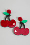 Acrylic Large Cherry Earrings