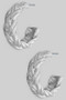 Twisted Metal Hoop Earrings - #GE4676