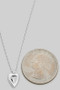 Brass Pressed Heart Pendant Necklace