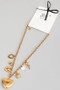 18K Gold Dipped Heart Locket And Multi Charms Chai
