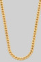 Lavish Brass Cuban Chain Necklace