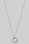 Linked Circle Pendant Necklace
