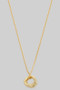 Linked Circle Pendant Necklace