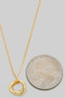 Linked Circle Pendant Necklace
