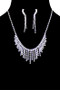 Rhinestone Bib Necklace  - #KN4368