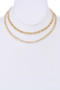 Two Piece Layered Cz Choker Necklace