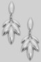 Leafy Brass Drop Earrings
