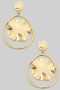 Hammered Geo Drop Earrings