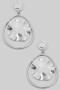 Hammered Geo Drop Earrings