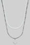 Pearl And Trefoil Charm Necklace Set
