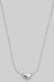 Tiny Brass Heart Pendant Necklace