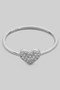Dainty Cz Pave Heart Ring