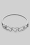 Alternating Cut Out Heart Ring With Cz