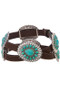 Leather Western Conch Belt
