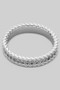 Brass Chain Ring With Cz Pave
