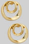 Brass Spiral Post Earrings