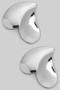 Curved And Pressed Drop Earrings