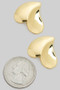Curved And Pressed Drop Earrings