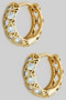Lavish Woven Cz Pave Huggies