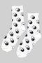 Yin Yang Print Ankle Socks