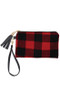 Plaid Design Pouch Bag