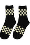 Checker Pattern Ankle Socks