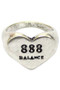 888 Balance Heart Ring