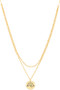 Sun Wave Pendant Layered Necklace