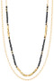 Disc Bead Layered Necklace