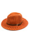 Crochet Belt Fedora Hat
