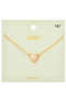 Stone Heart Pendant Necklace