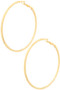 Solid Flat Hoop Earrings