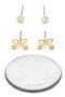 Mini Rhinestone Earring Set