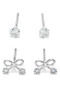 Mini Rhinestone Earring Set