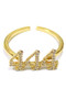 Rhinestone Angel Number Ring